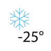 Гарантированная работа при температуре наружного воздуха до -25°C