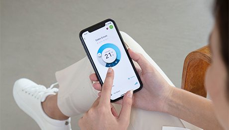 the Onecta app on your smartphone