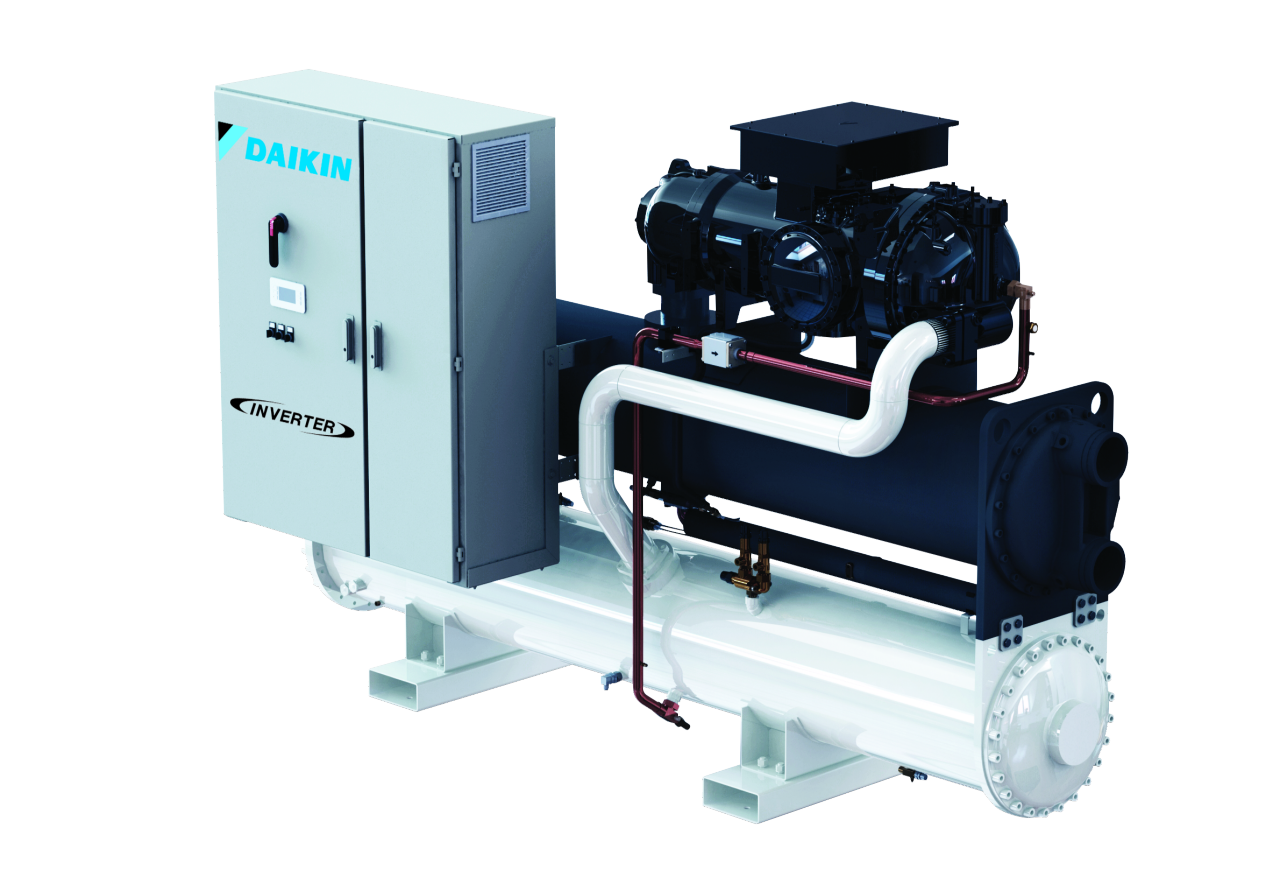 Холодильна машина з водяним охолодженням