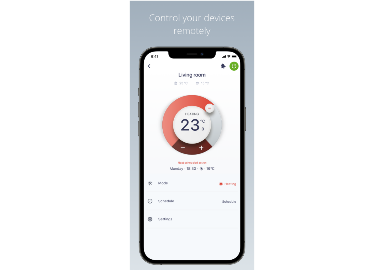 Контролер опалення в програмі Daikin Residential Controller