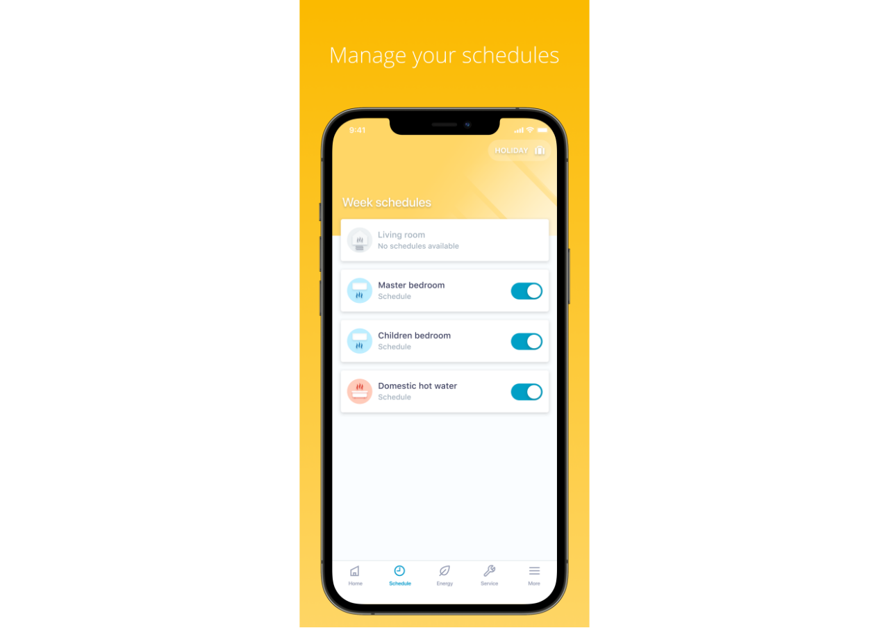 Програмований таймер в програмі Daikin Residential Controller