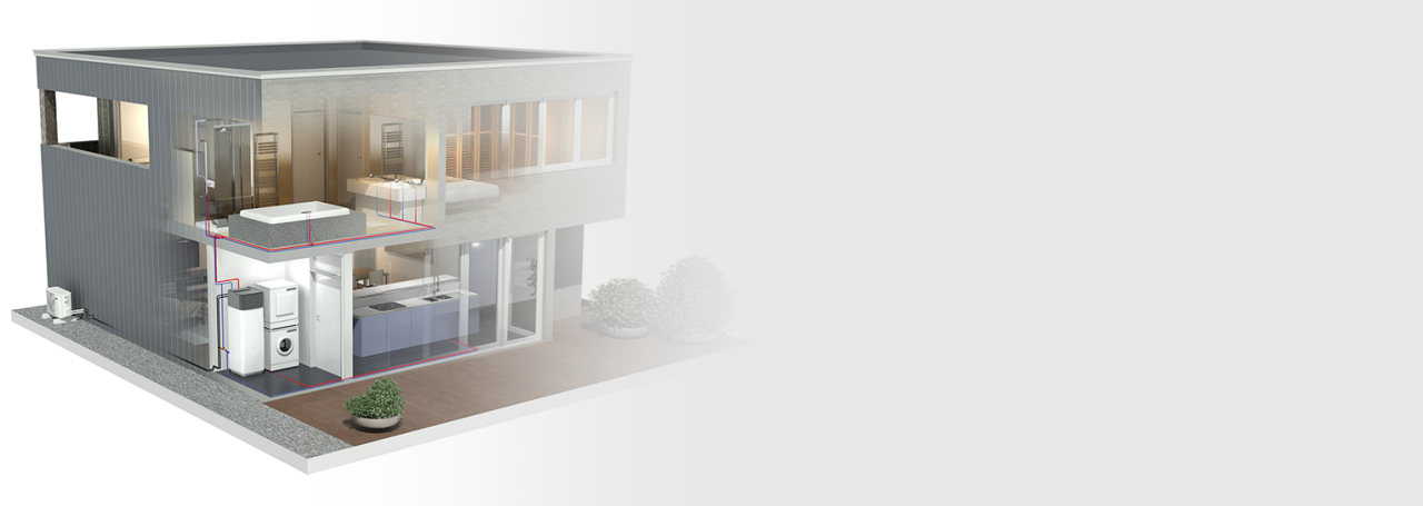 Установка Daikin Altherma з тепловим насосом для ГВП